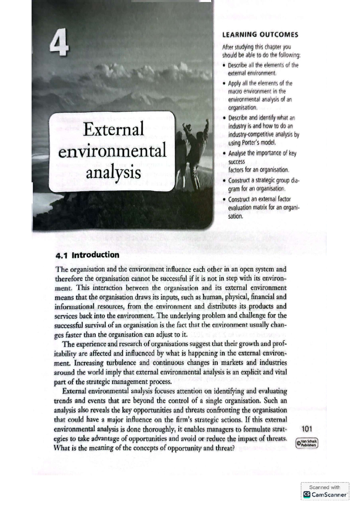 External Environmental Analysis: Key Concepts and Applications - Studocu