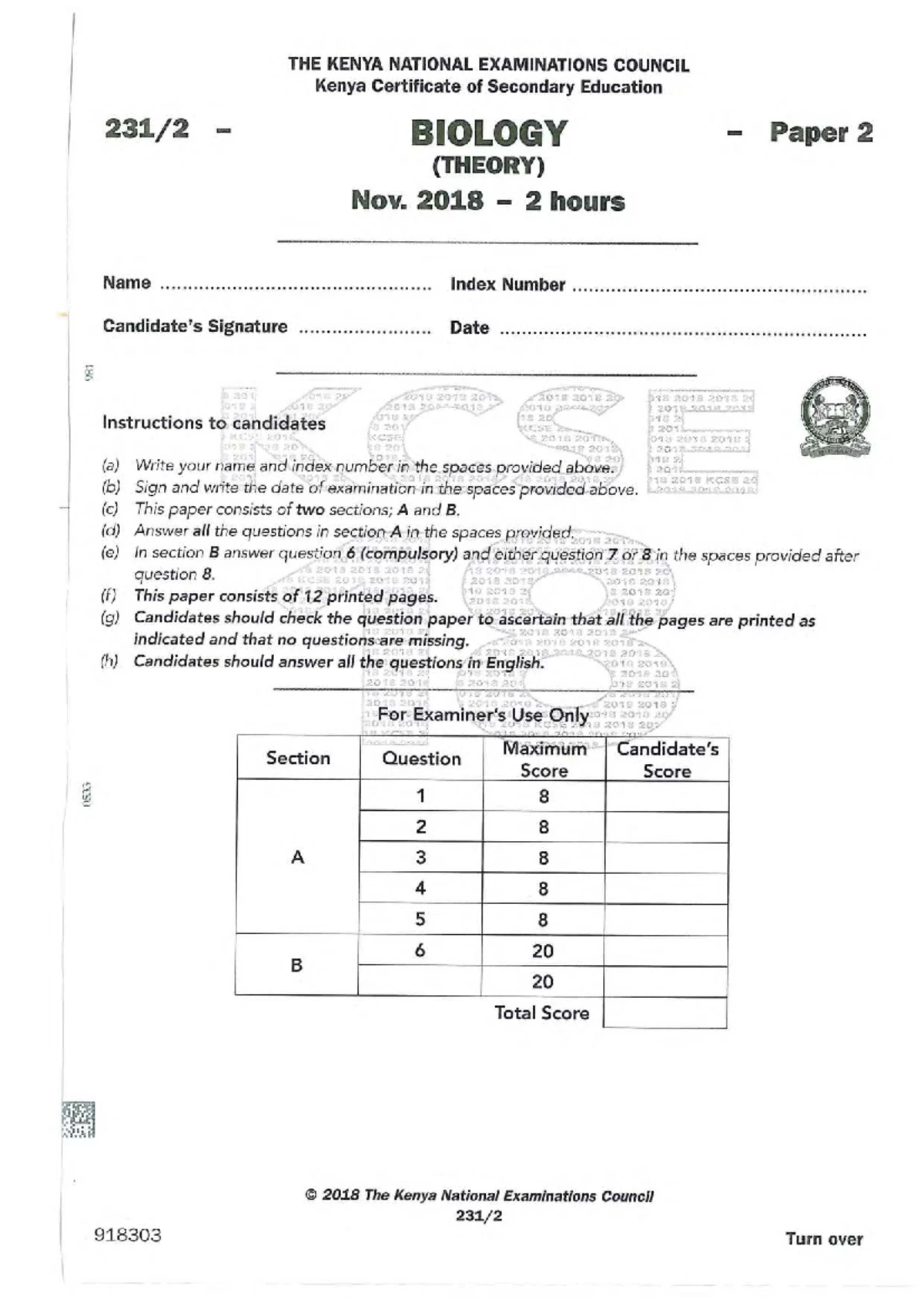 NANYUKI HIGH SCHOOL MATH FORM 2 C.A.T - 3RD JULY 2025 ADM 1 - Studocu