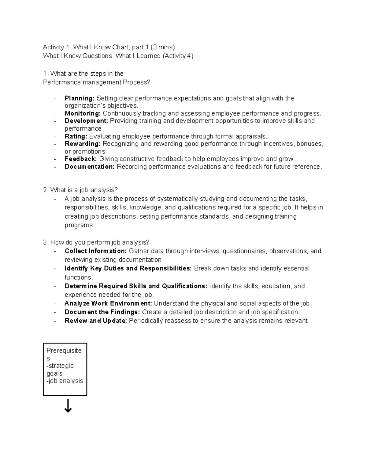 ACC148 sas 4 - MODULE - Activity 1: What I Know Chart, part 1 (3 mins ...