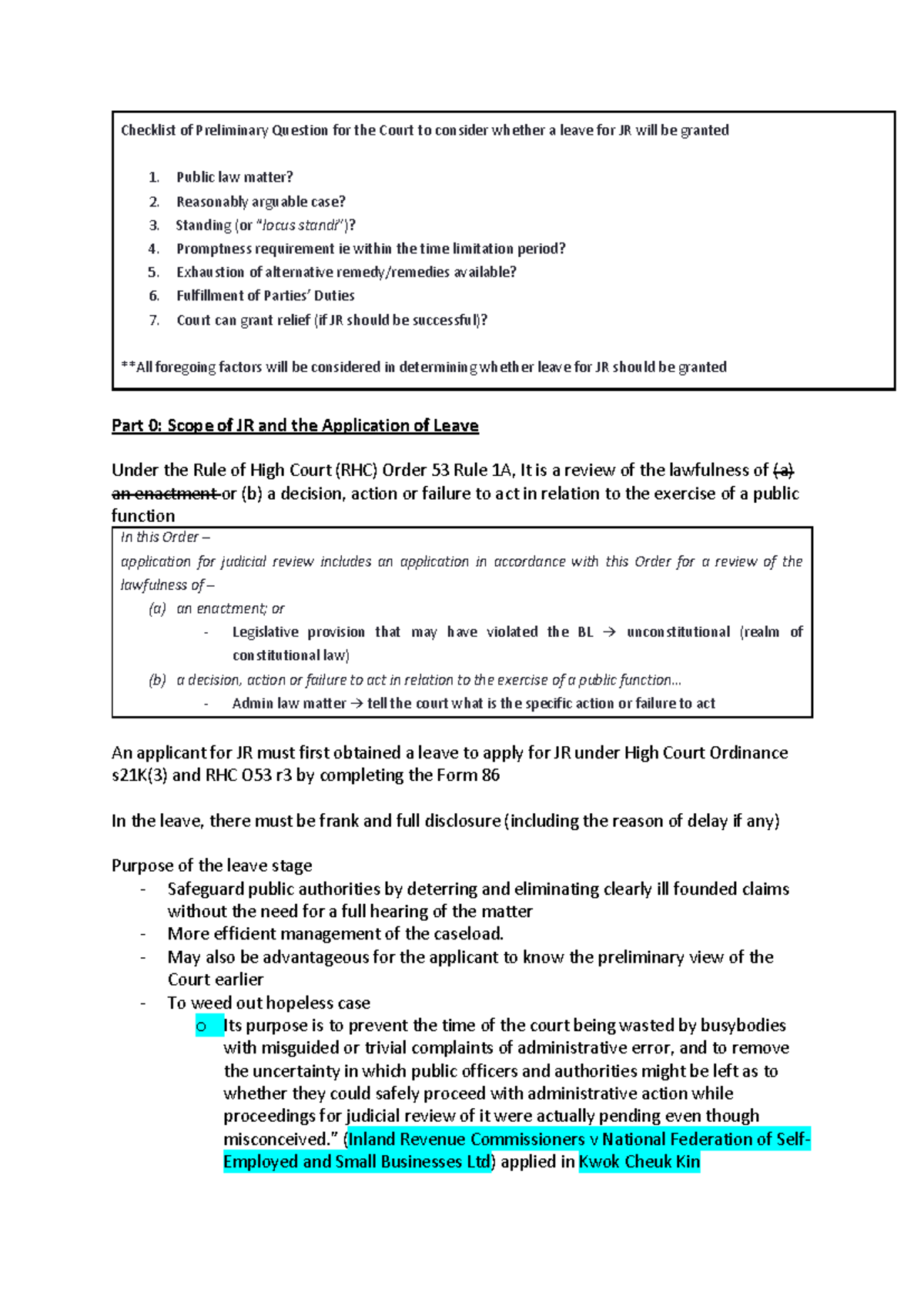 Admin Law (LAW 302) Final Exam Overview and Key Considerations - Studocu