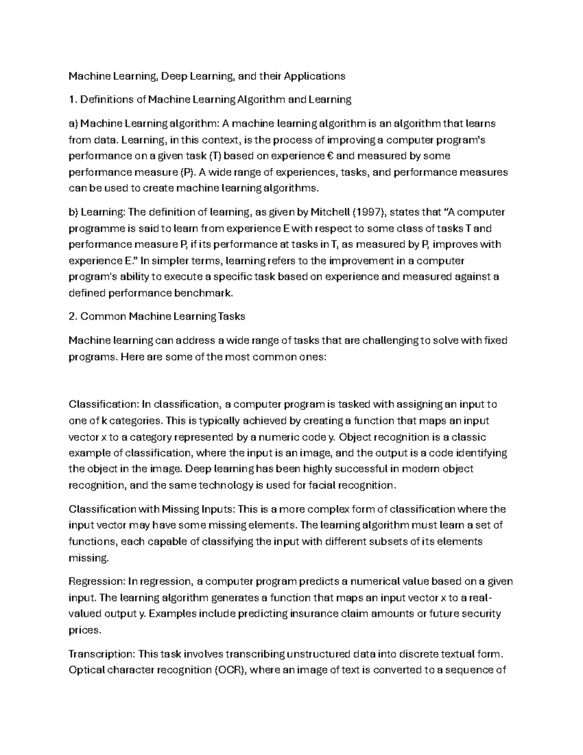 Mod4 - simplified notes of deep learning - Notes Module 4 Course Name ...
