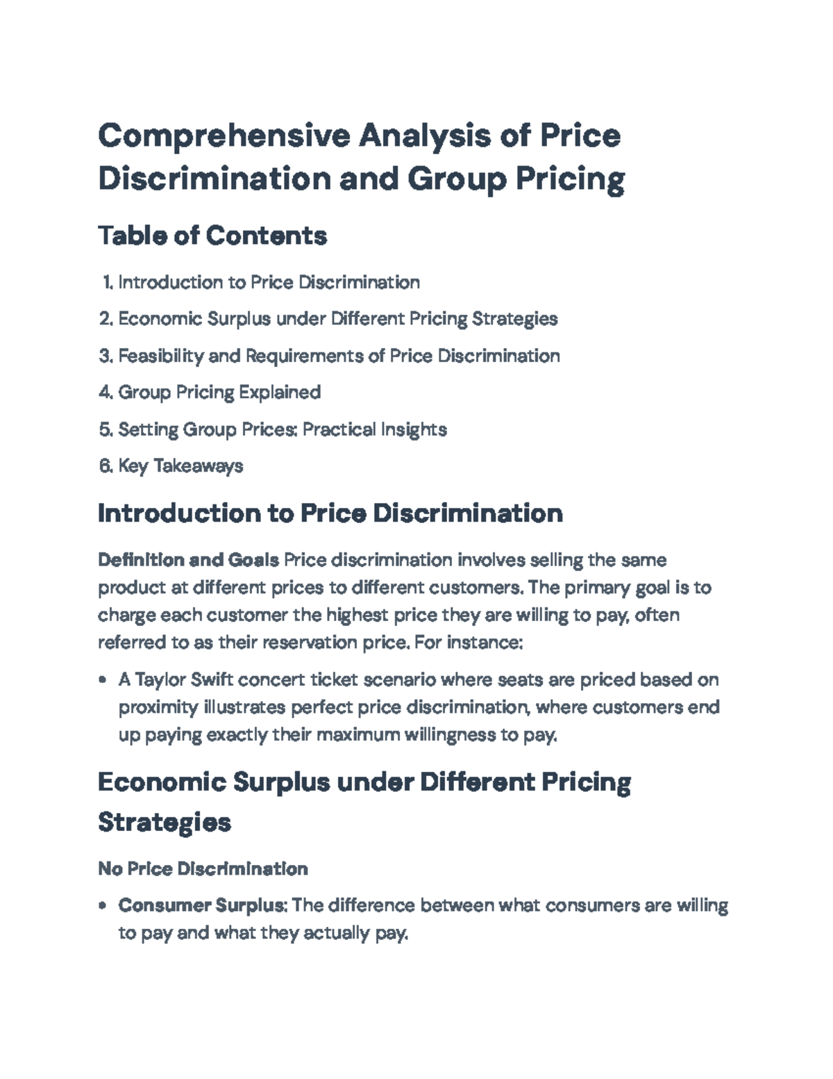 Comprehensive Analysis of Price Discrimination & Group Pricing - The ...