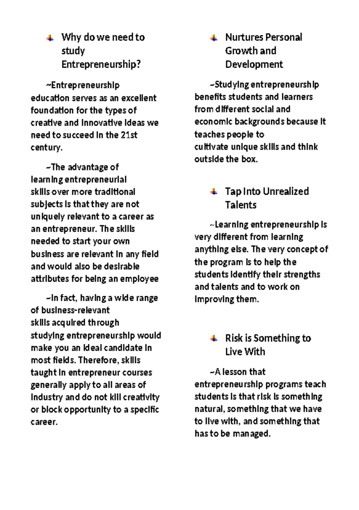 Entrep Lesson 2 - n/a - Entrepreneurship - WHAT JOB SUITS YOU? youtu ...