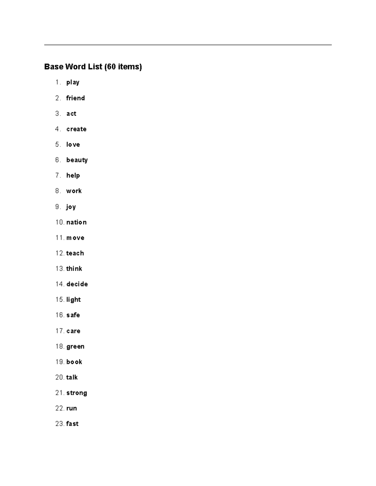 Morphology Practice Exercises: Base Word List & Activities - Studocu