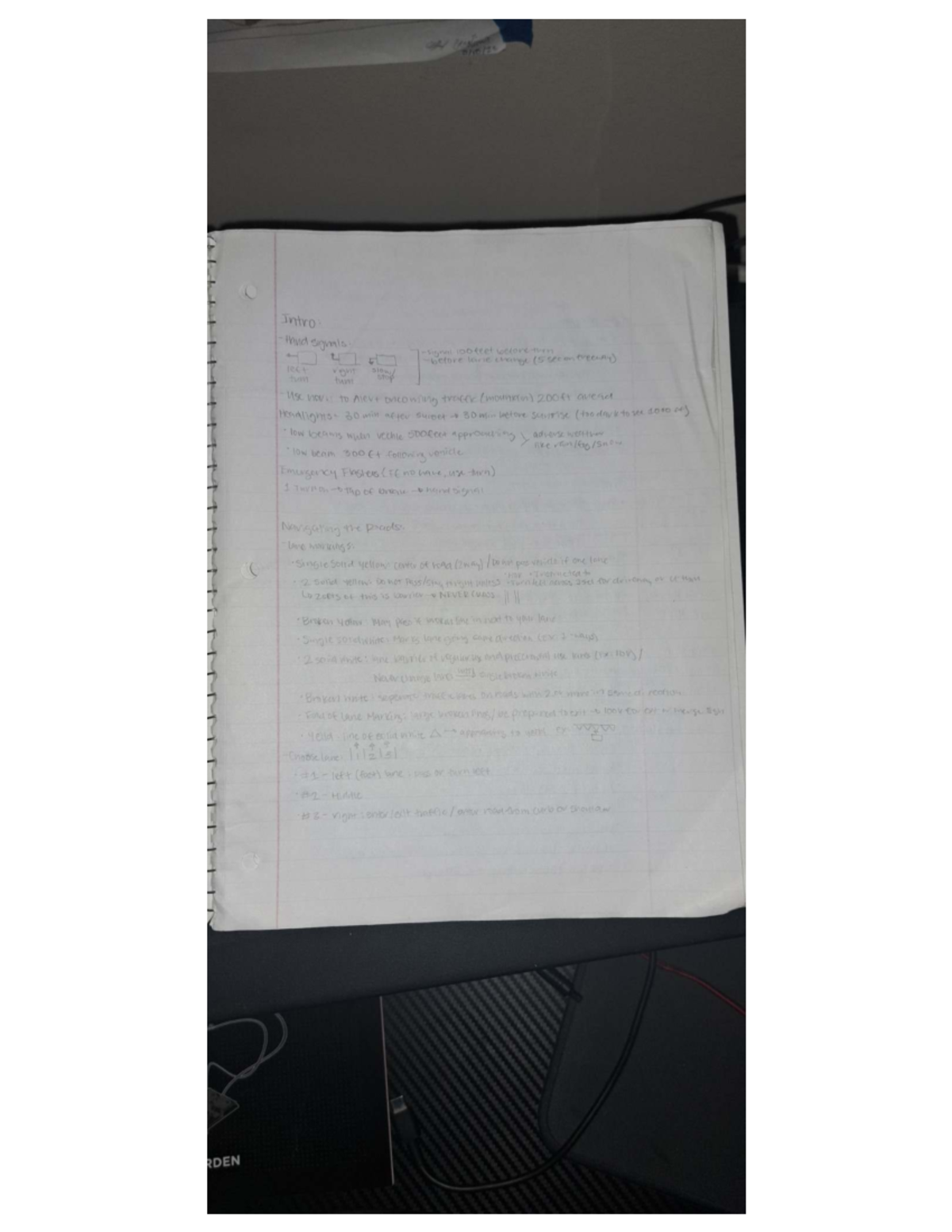 Drivers' Ed Course Materials: Overview & Road Navigation Tips - Studocu