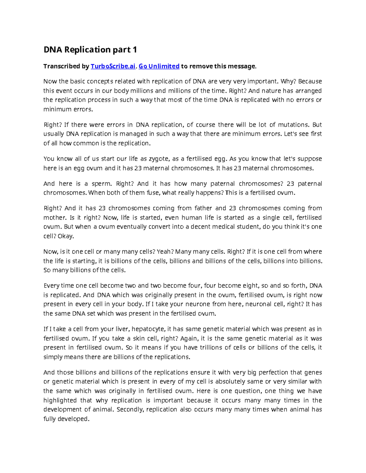 DNA Replication Concepts: Understanding Mechanisms and Importance - Studocu