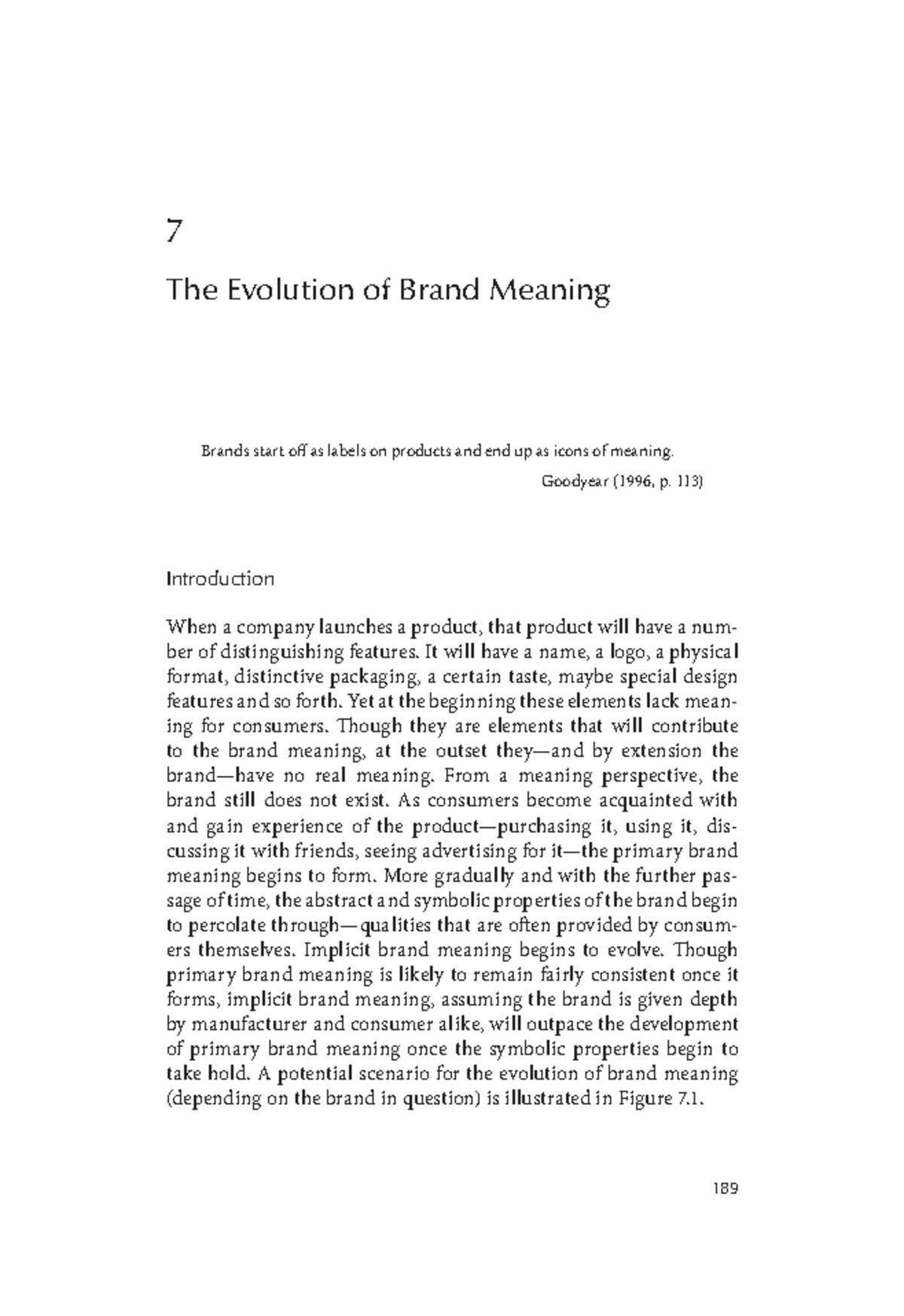 RT20560: The Evolution of Brand Meaning in Consumer Culture - Studocu