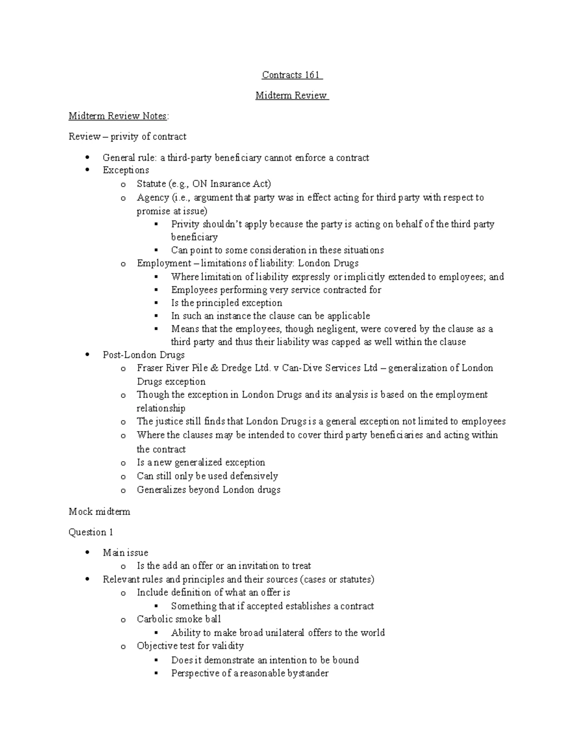 29693426 Contracts Final Exam Flow Chart and Key Concepts - Studocu