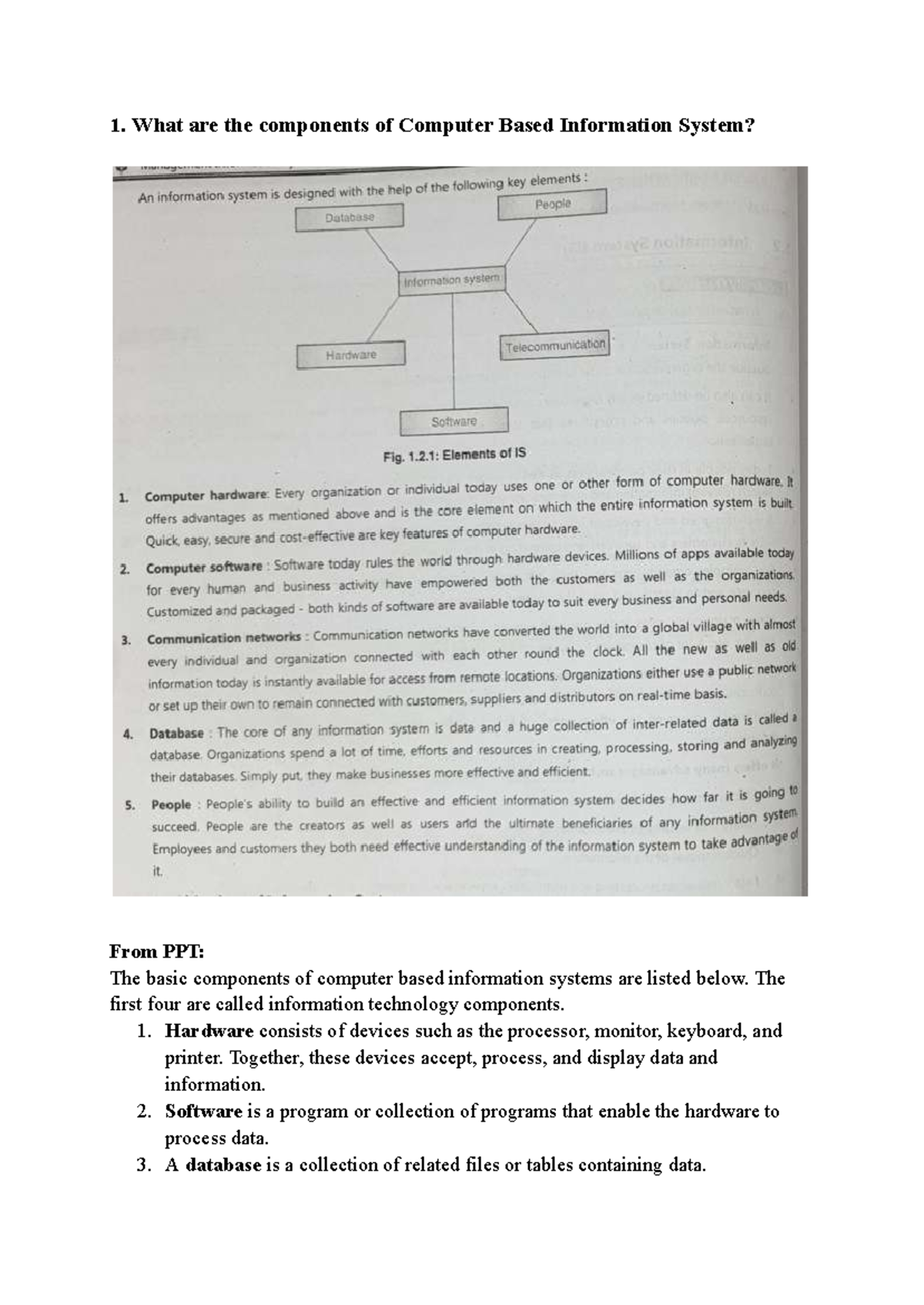 MIS QB PT1 - Comprehensive Question Bank for MIS Mumbai University ...