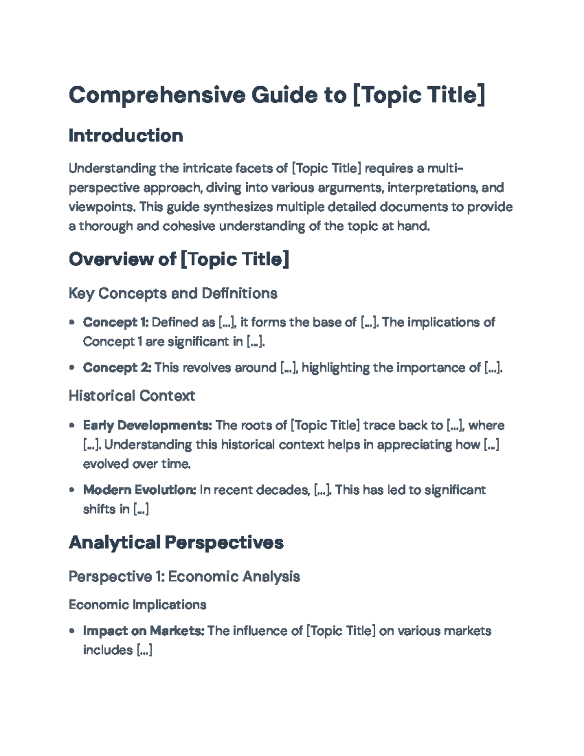 Comprehensive Guide to [Topic Title] - Overview and Perspectives ...
