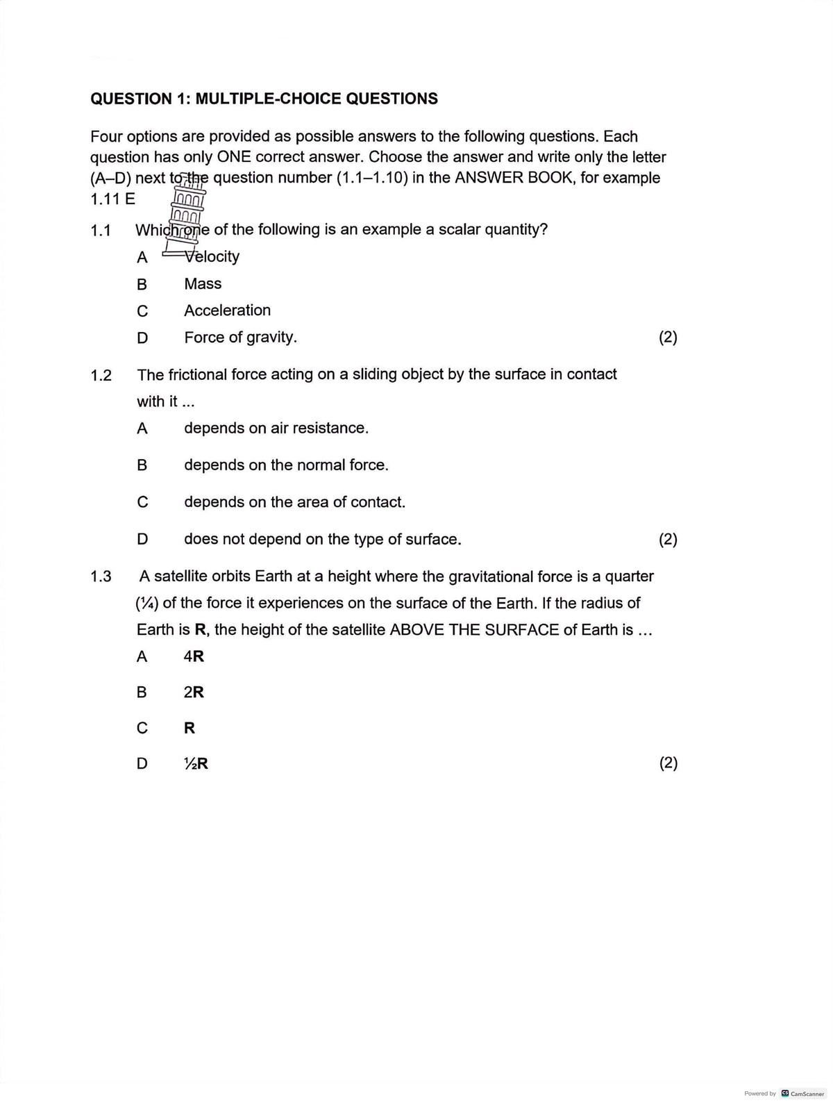 Physics P1-R5: Simplified Questions and Answers for Exam Preparation ...