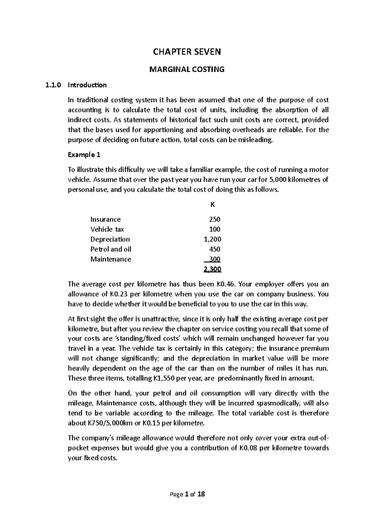 FIN 2011: Cost Accounting Final Exam Solutions - Nov 2019 - Studocu