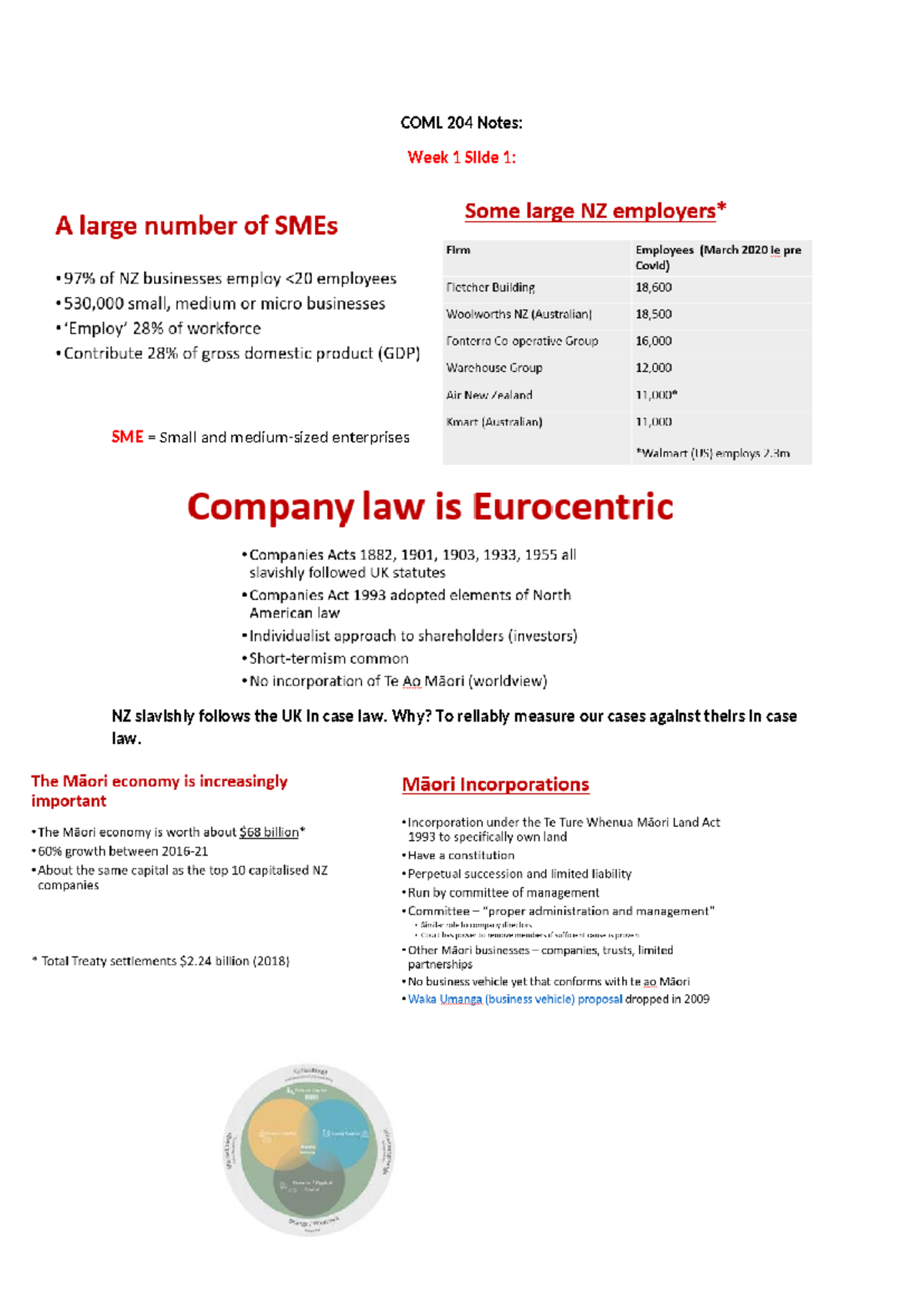 COML 204 Week 1 Notes: Understanding Companies and Partnerships - Studocu