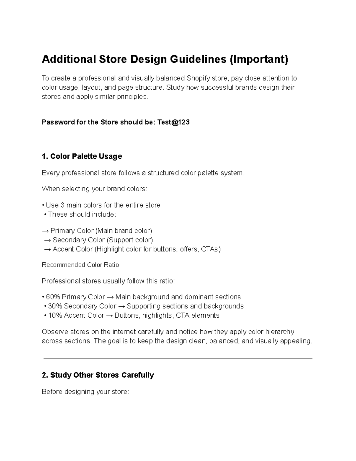 Store Design Standards: Essential Guidelines for Shopify Success - Studocu