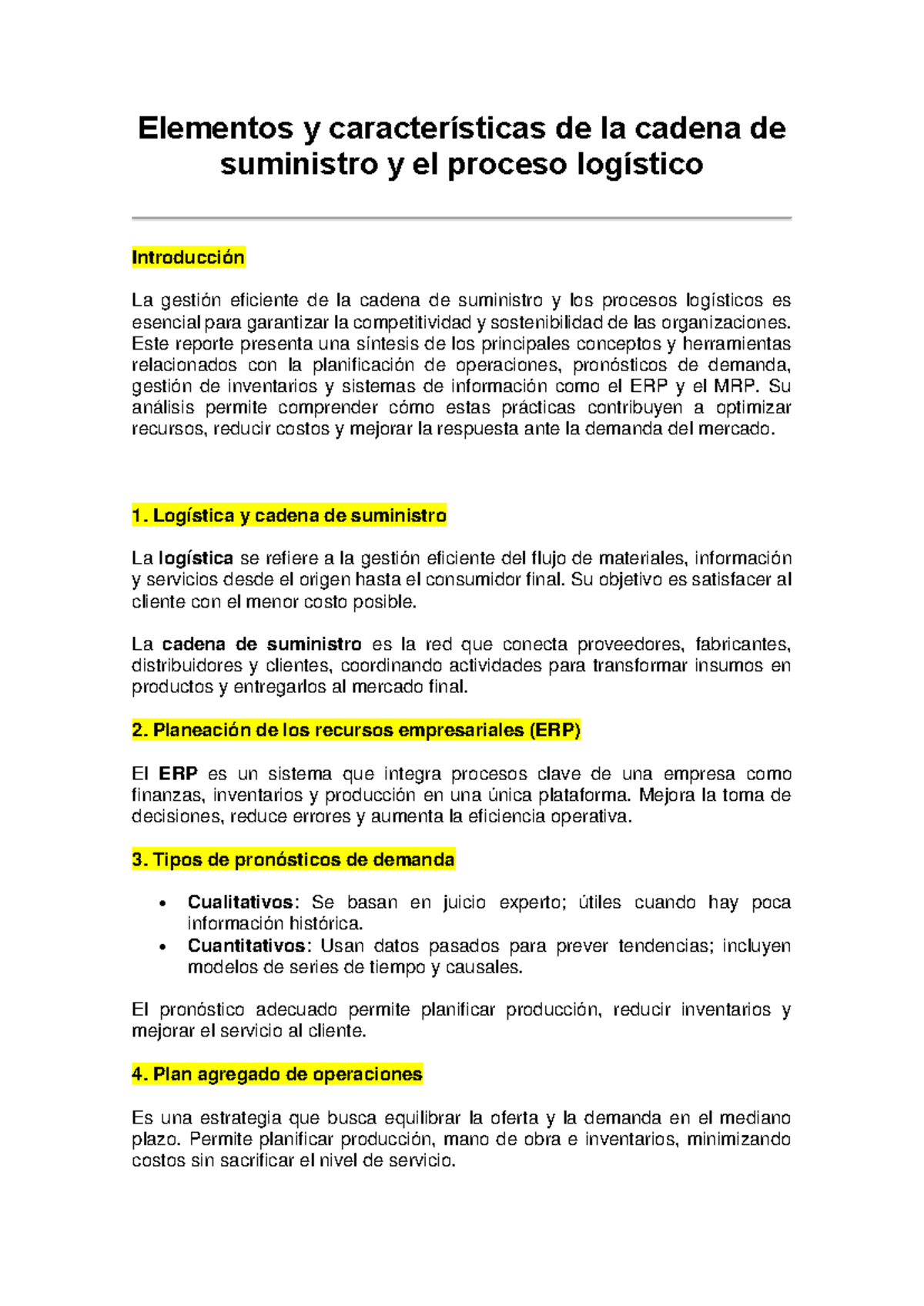 Elementos y Características de la Cadena de Suministro - ACT#4 GAUH-2-3 ...