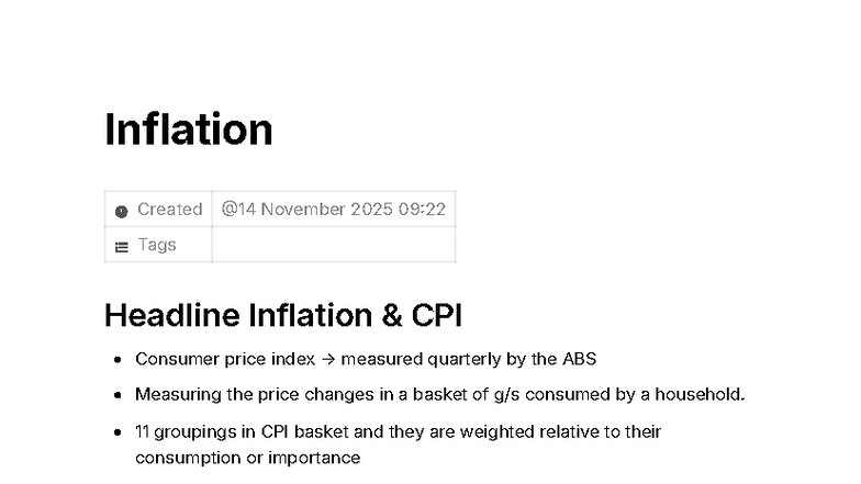 Inflation notes - Inflation Created Tags Headline Inflation & CPI ...