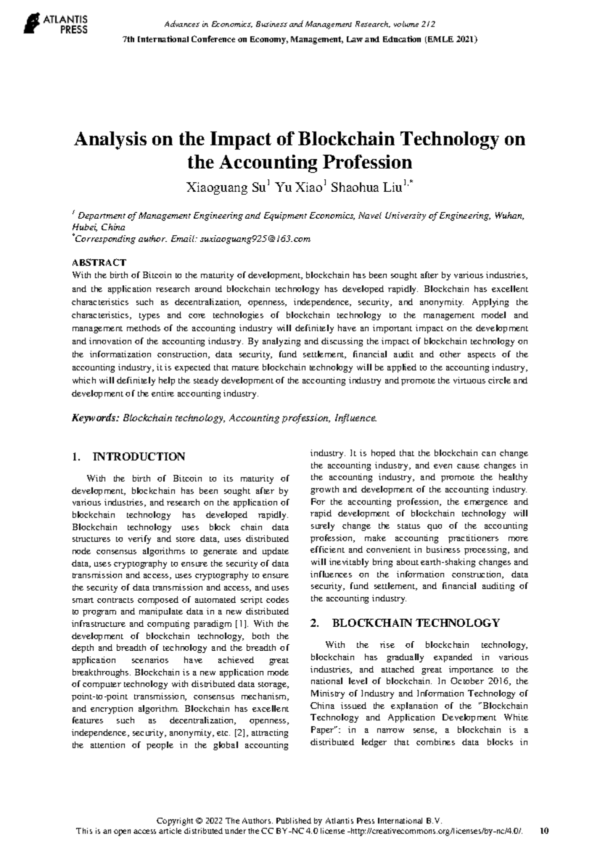 125971377 - ttgtgrgs - Analysis on the Impact of Blockchain Technology ...
