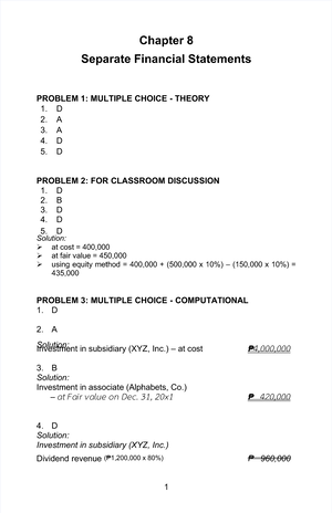 Chapter 10 Solution Manual - Partnership & Corporation (23rd Edition ...