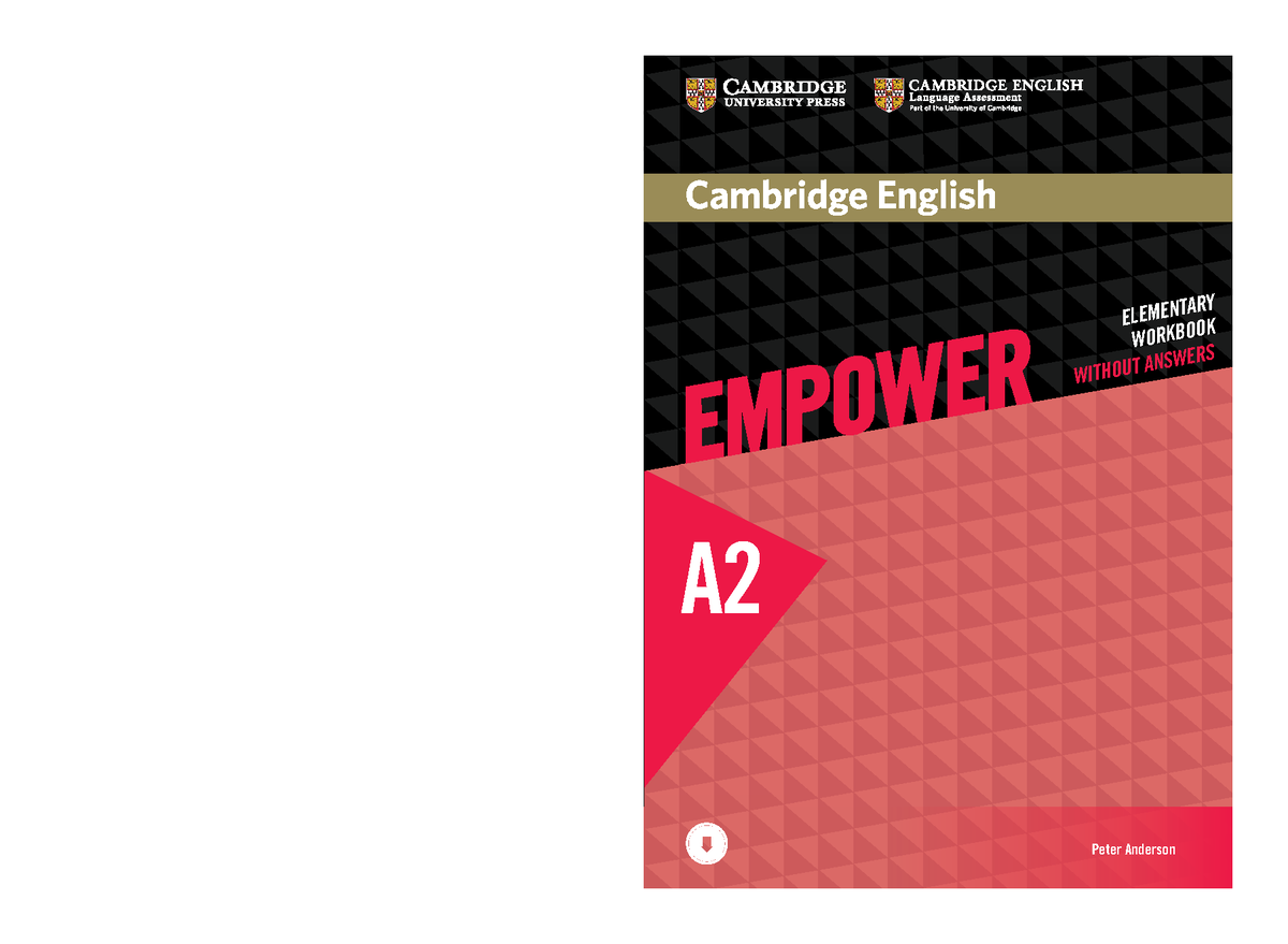 Cambridge English Empower A2 Elementary Workbook - A ELEMENTARY ...