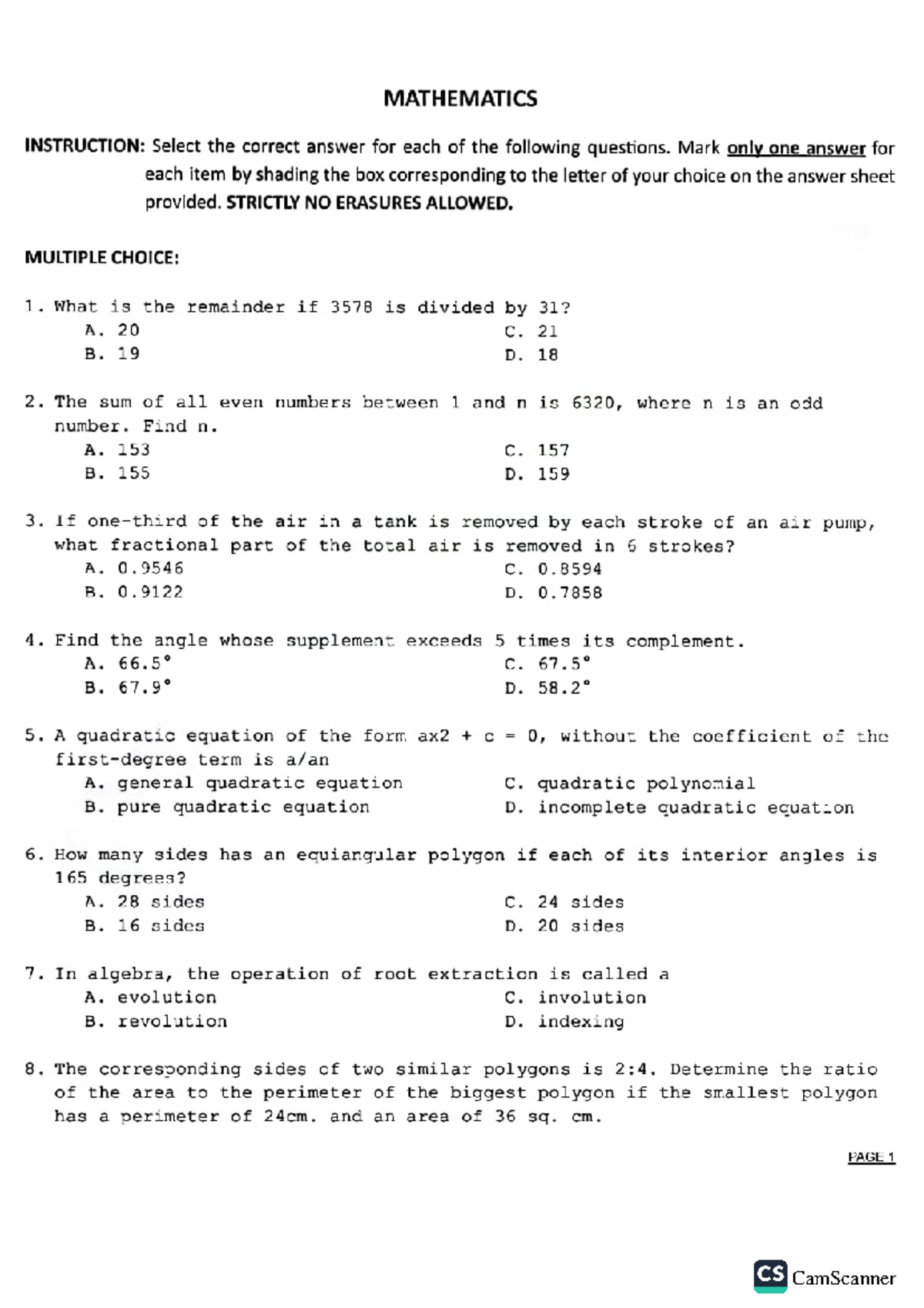 MATH - Yesh - Engineering - Studocu