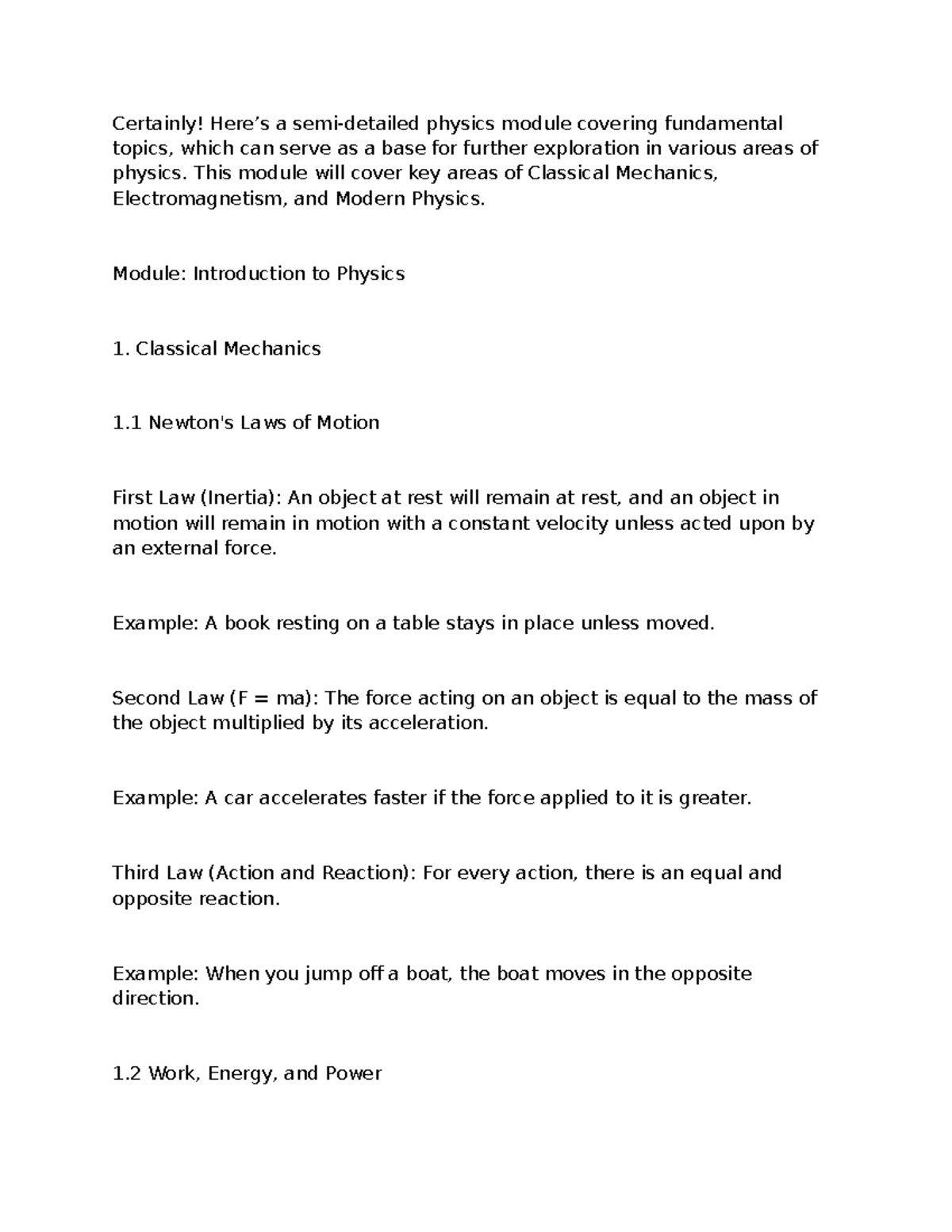 Introduction to Physics 1: Key Concepts in Mechanics & Modern Physics ...