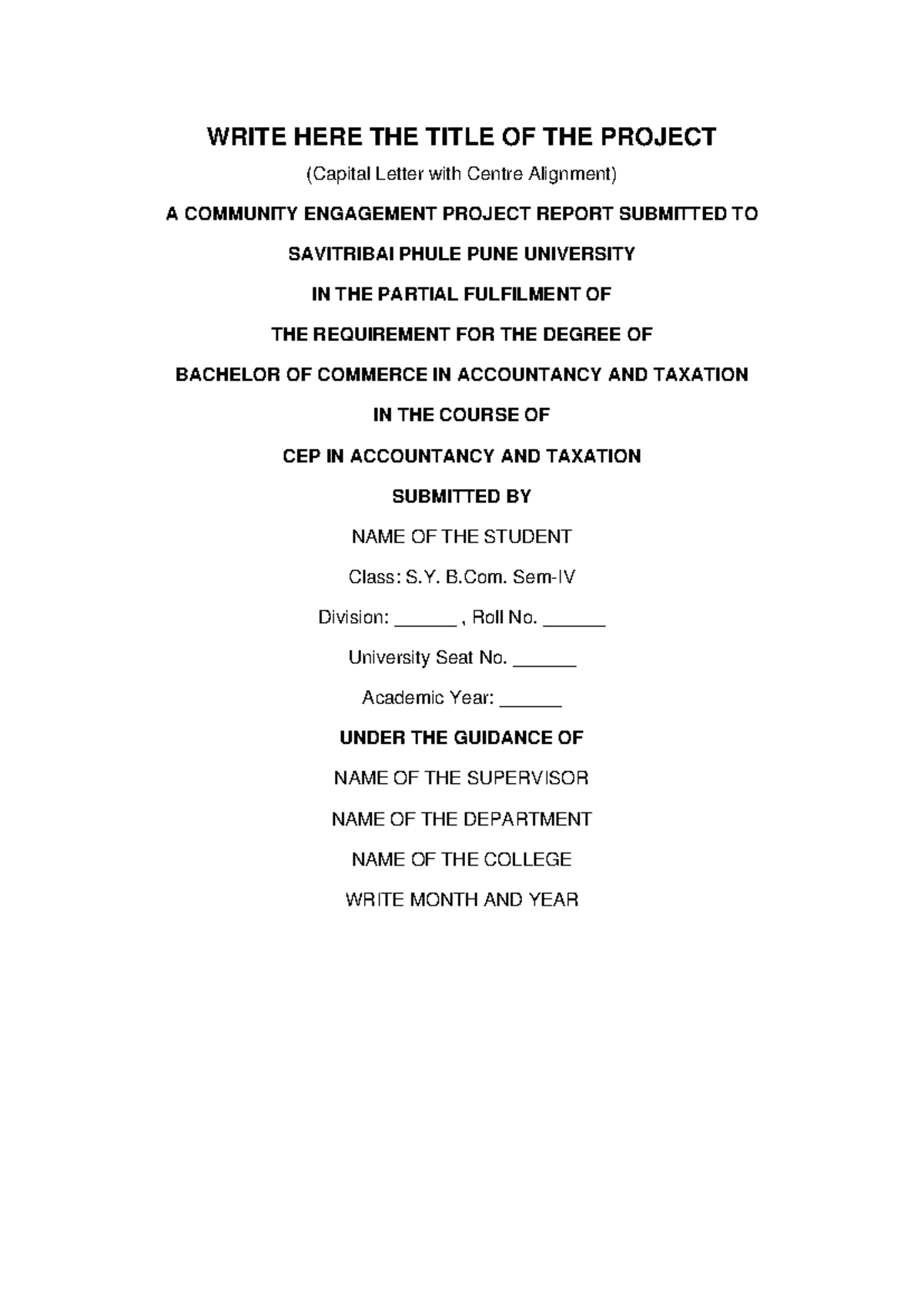 Editable project template - WRITE HERE THE TITLE OF THE PROJECT ...