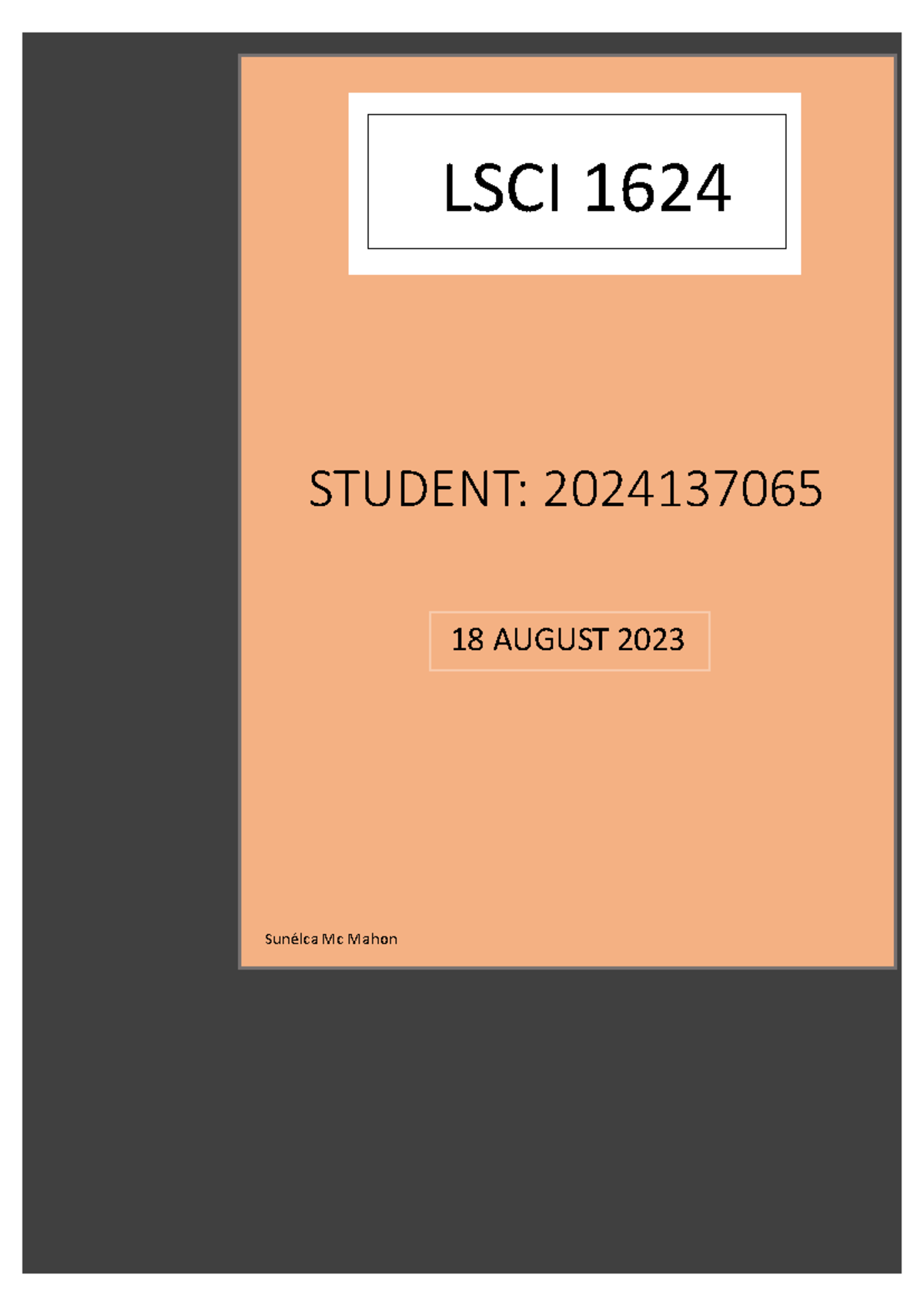 LSCI 1624 Individual Assignment 1: Exploring Life Skills and Conflict ...