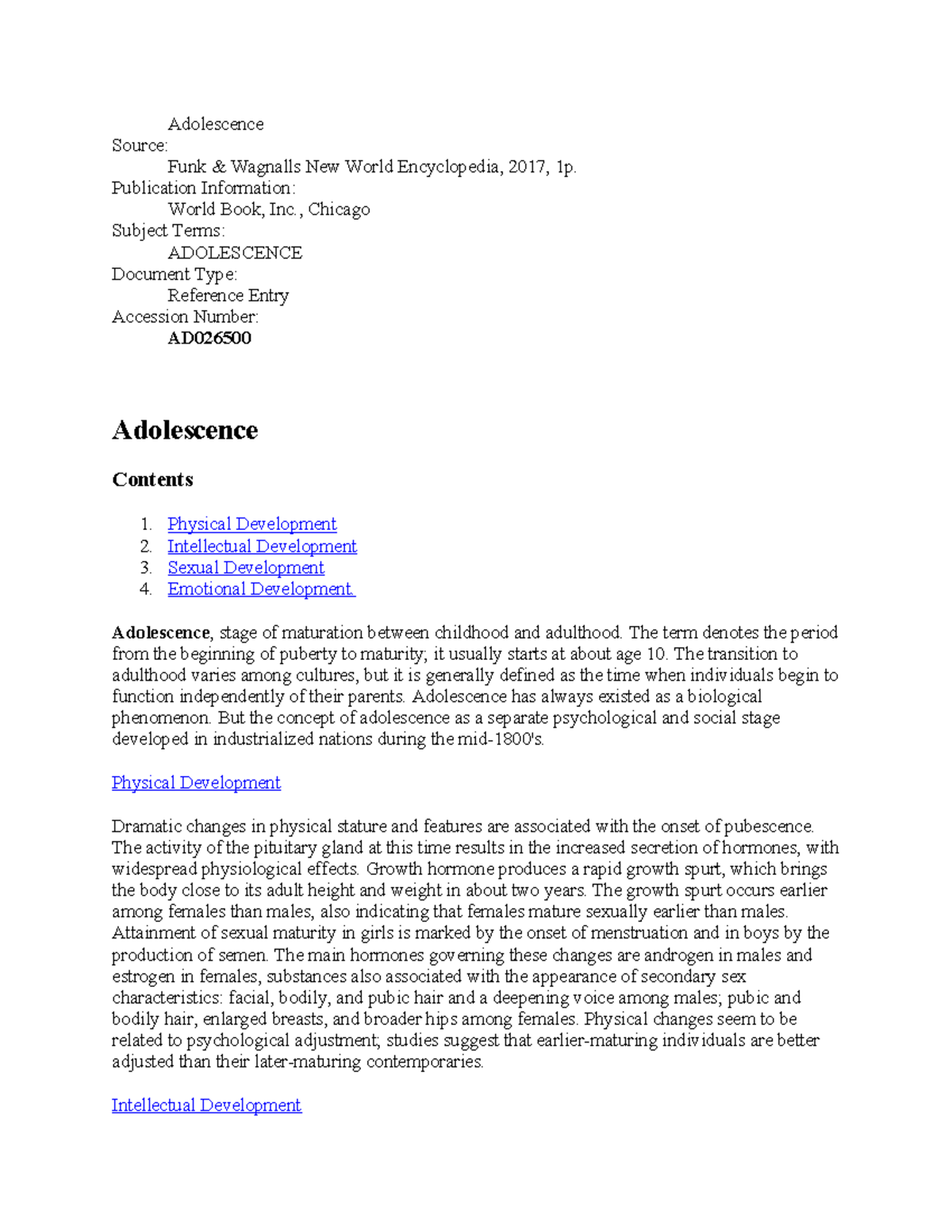 Adolescent Development: Physical, Intellectual & Emotional Changes ...
