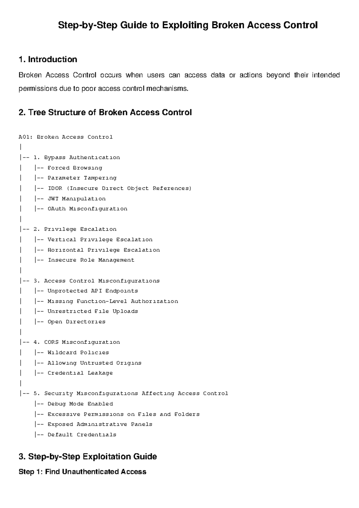 Guide to Exploiting Broken Access Control: A01 Assignment - Studocu