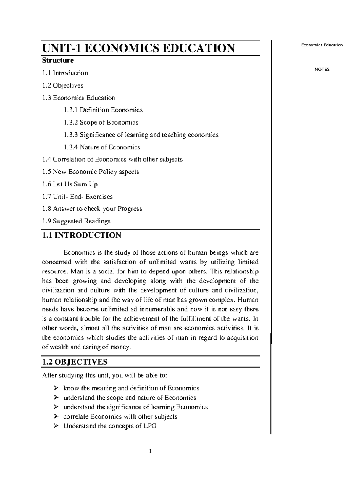 Econimics Education ( teaching mehods) - Economics Education NOTES Self ...