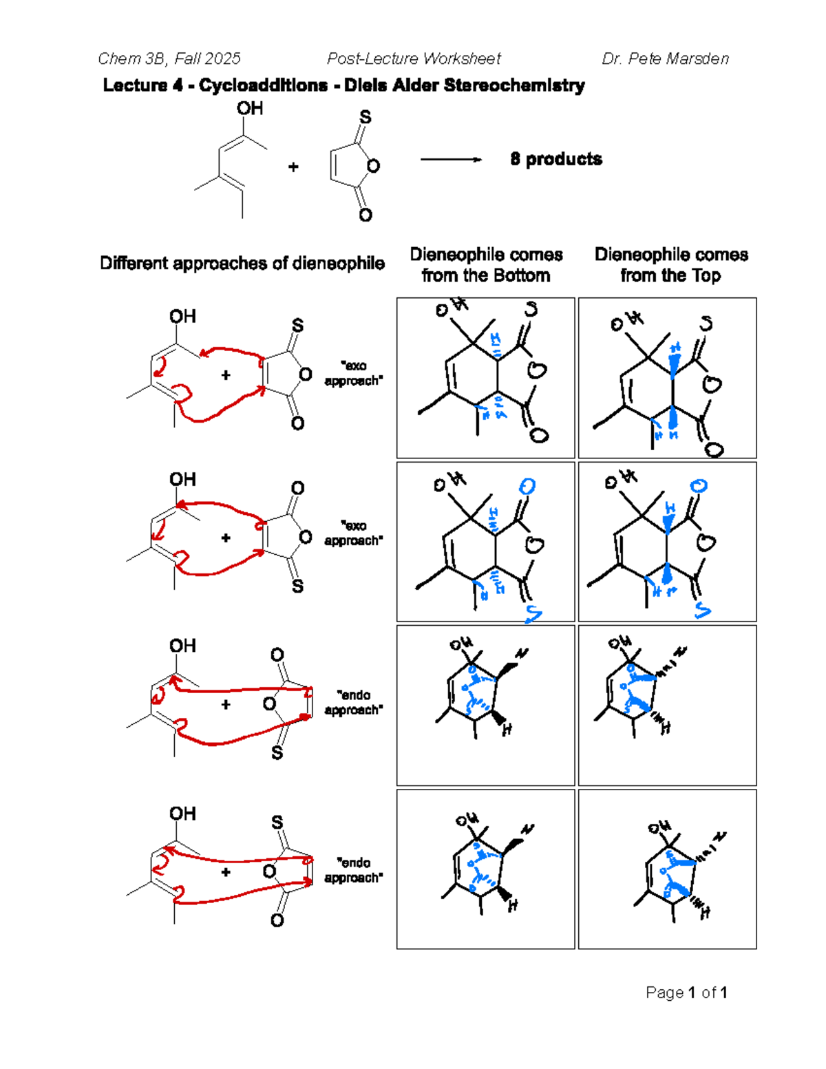 CHEM 3B PLWS 4 - Chemm - Chem 14C - Chem 3B, Fall 20 25 Post-Lecture ...