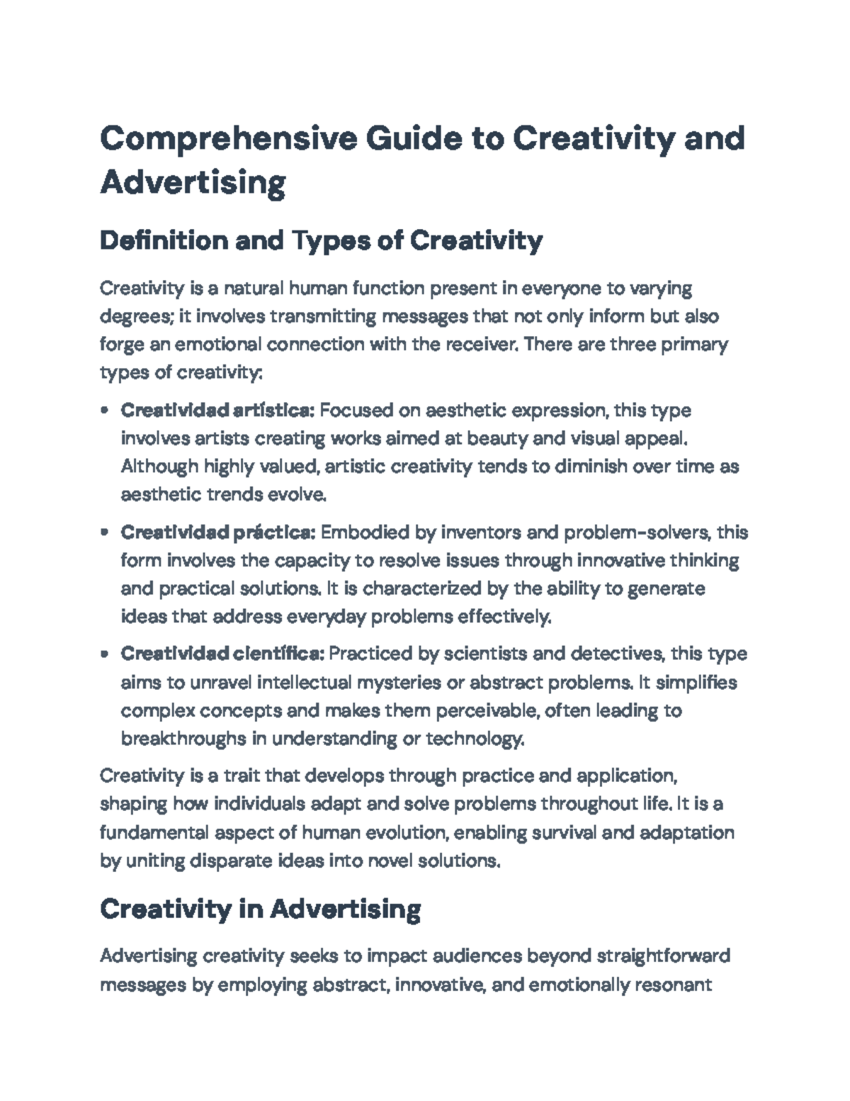 Comprehensive Guide to Creativity in Advertising: Types & Strategies ...