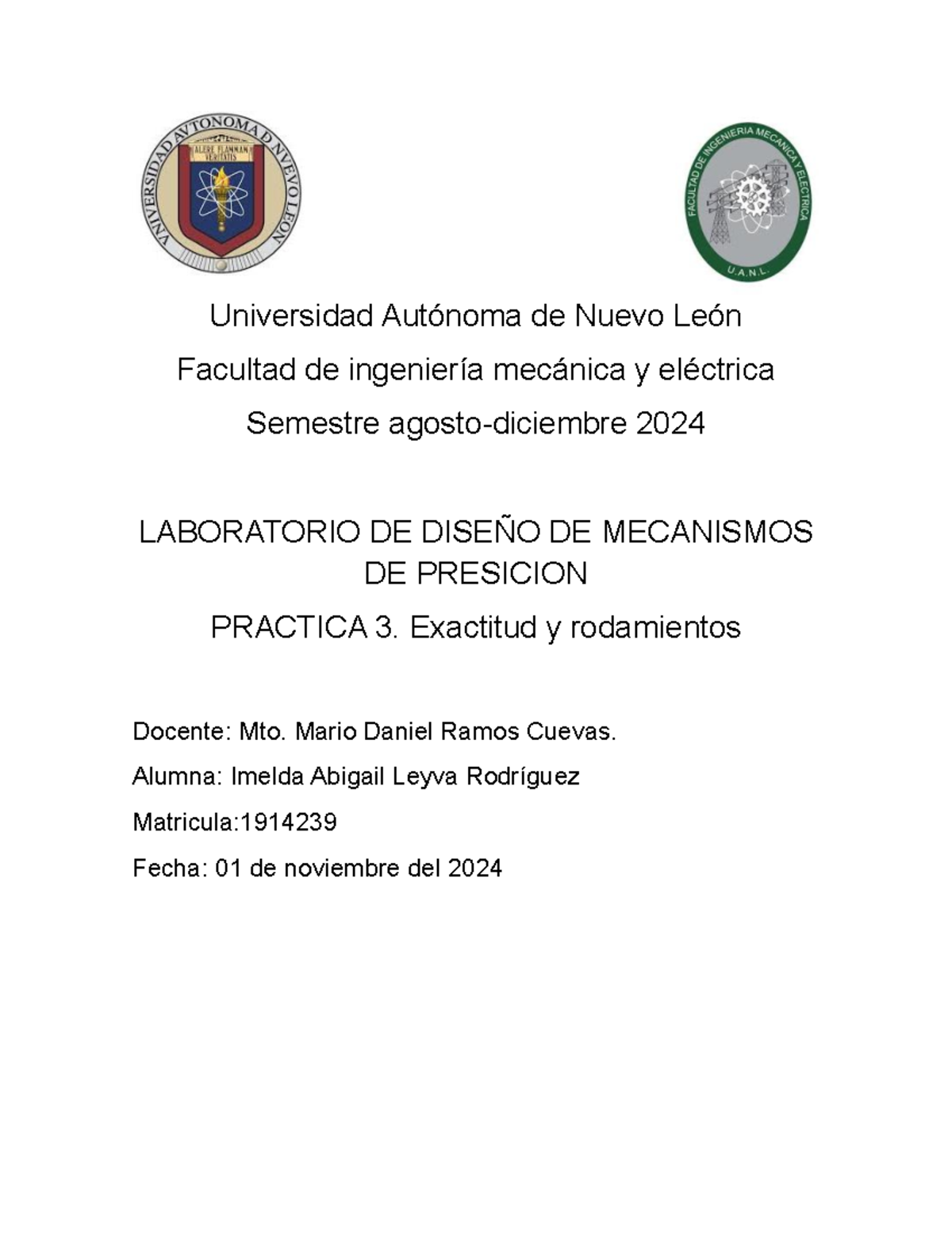 Practica 3-Lab DMP - Diseño De Máquinas Y Laboratorio - Universidad ...
