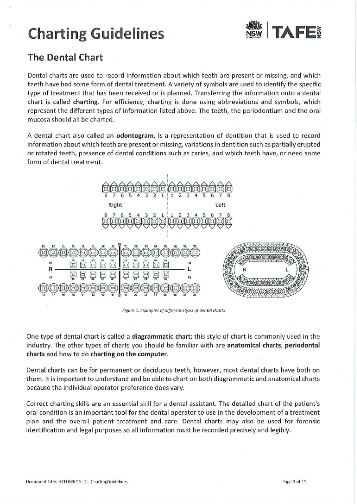 HLTDEN001_Charting_Guidelines_and_Symbols_for_Dental_Records - Studocu
