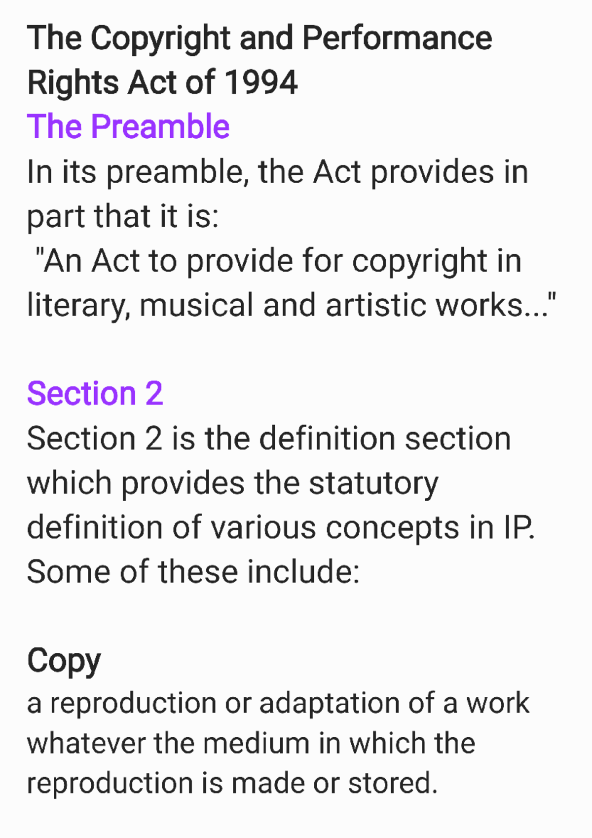 The Copyright Act of 1994: Key Provisions and Infringement Defenses ...
