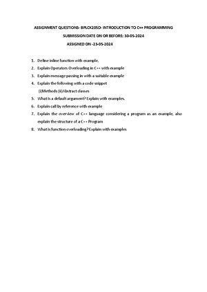 Lesson plan - PLAN - Course Title: Introduction to C++ Programming ...