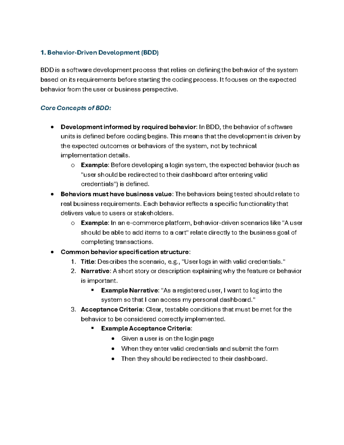 Behavior-Driven Development & Functional Design Overview (CS101 ...