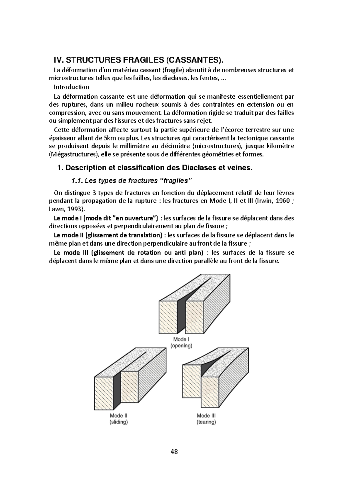 Support de Cours - Partie 3 : Structures Fragiles et Failles - Studocu