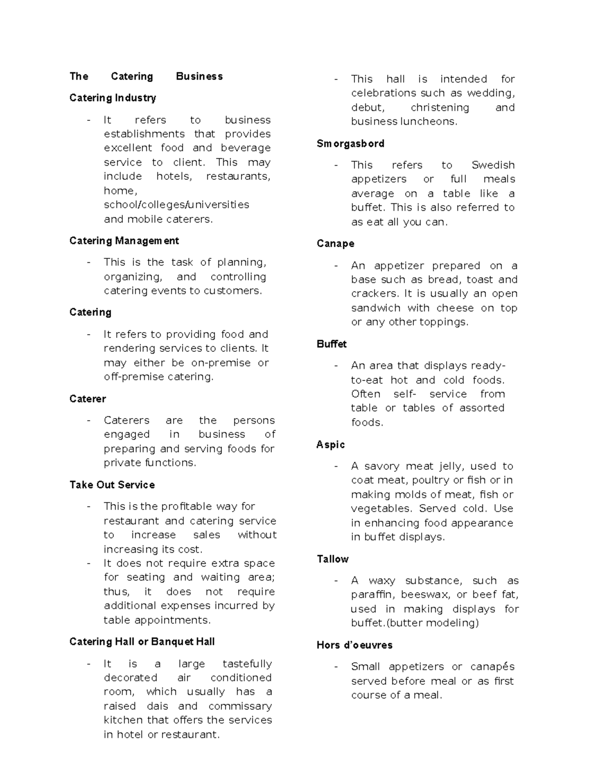 Catering and Banquet Management Overview: Key Concepts and Practices ...
