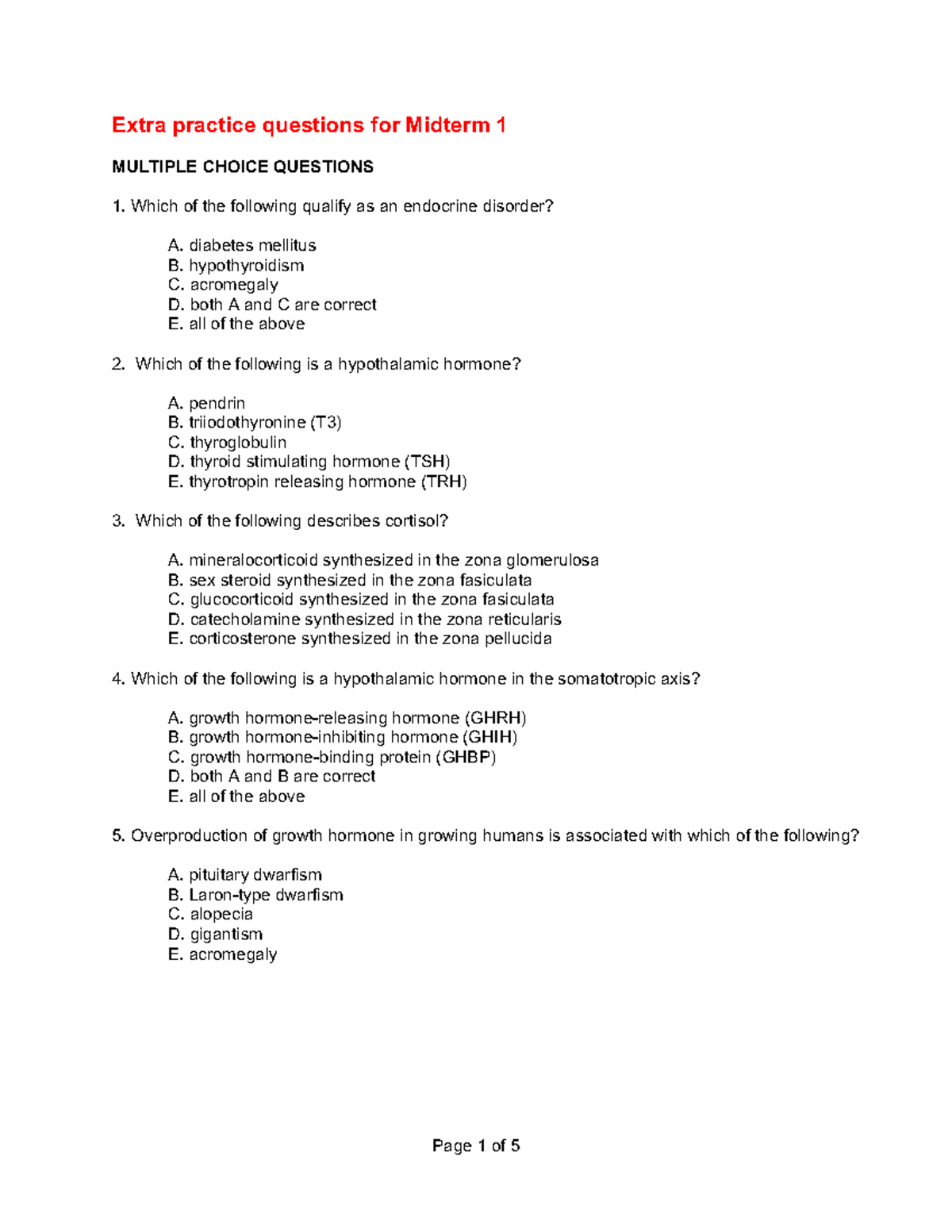 BIOM3200-W21 Midterm 1 extra practice - Extra practice questions for ...