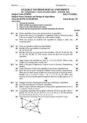 Unit 4 Dynamic Programming - 1 Prepared By Prof. Dr. Nimisha Patel UNIT ...