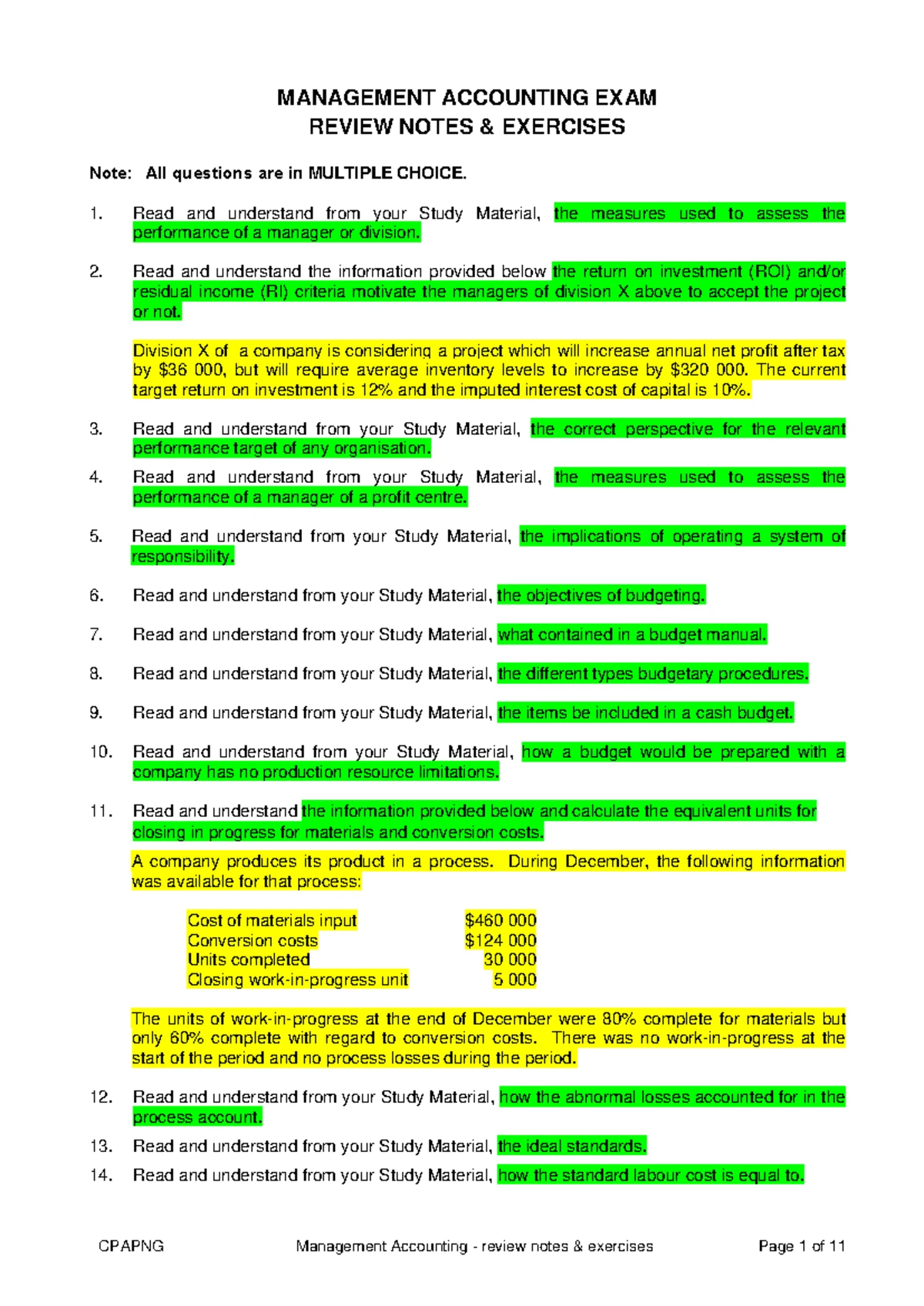 FAR Exam Tips & Review Notes for Financial Accounting Module - Studocu