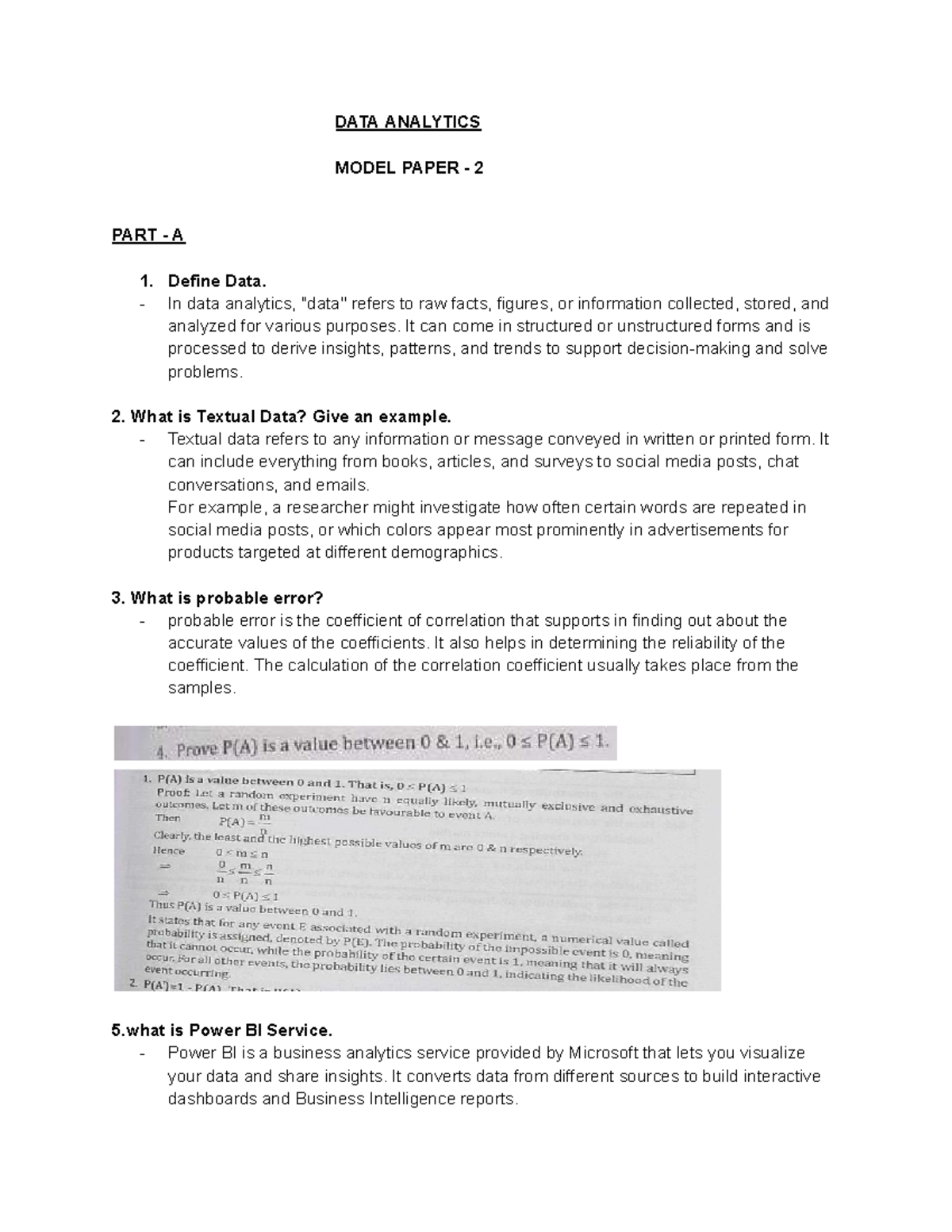 DA - MP - Data Analytics Model Paper: Key Concepts & Use Cases - Studocu