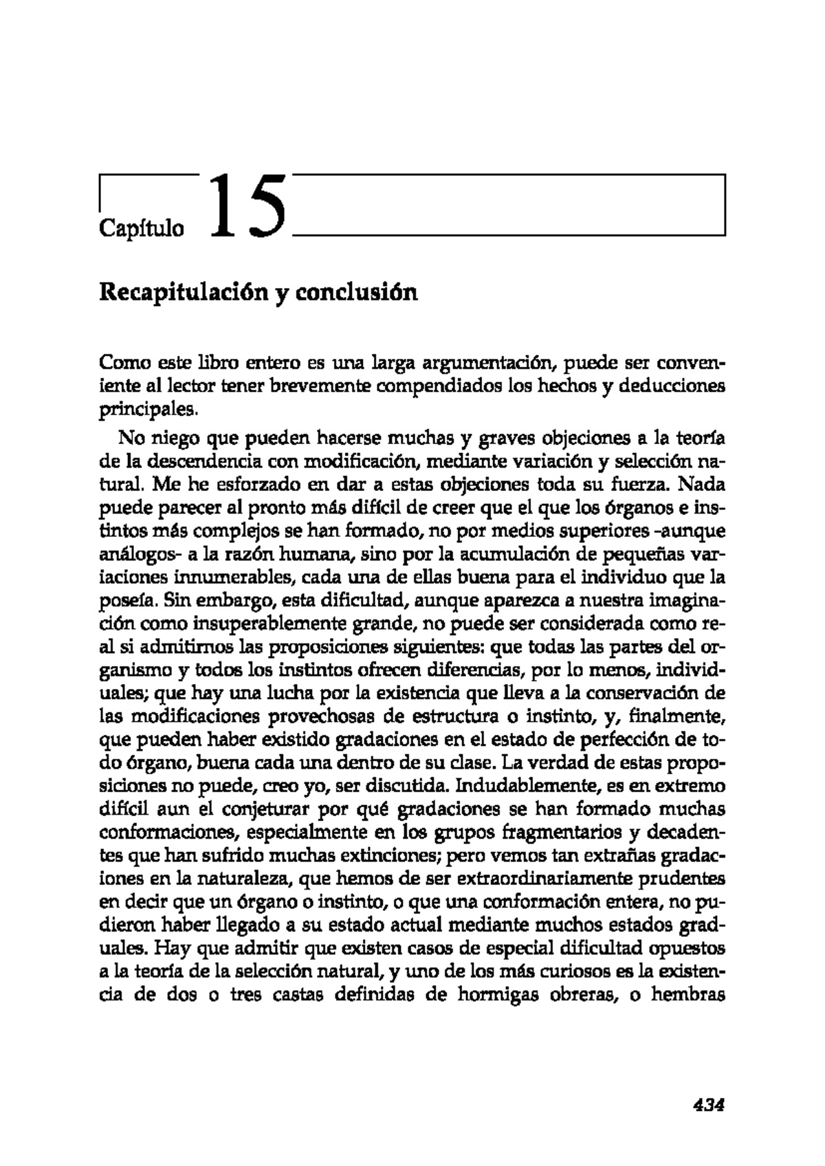 Capítulo 15: Recapitulación y Conclusiones sobre la Teoría de la ...