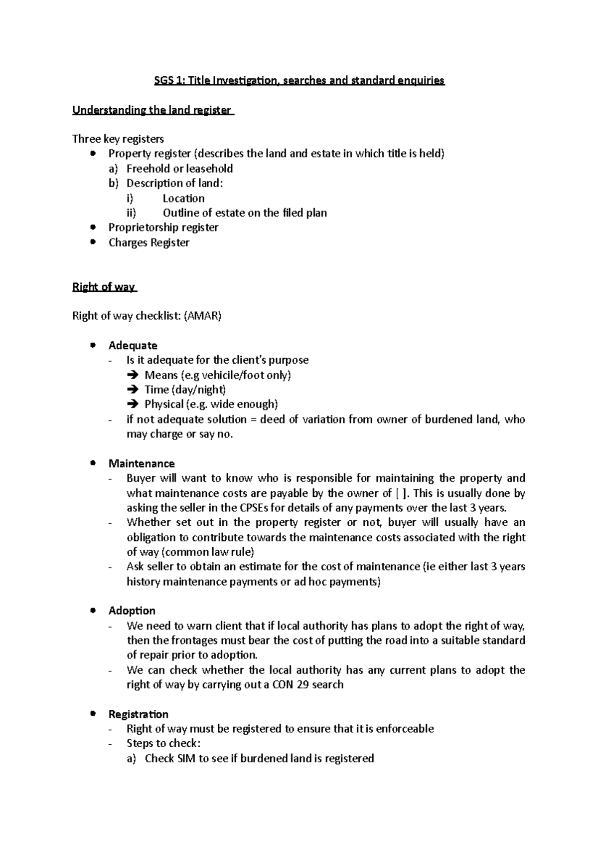 PLP SGS 1 - Condensed set of notes with prewritten paragraphs for the ...