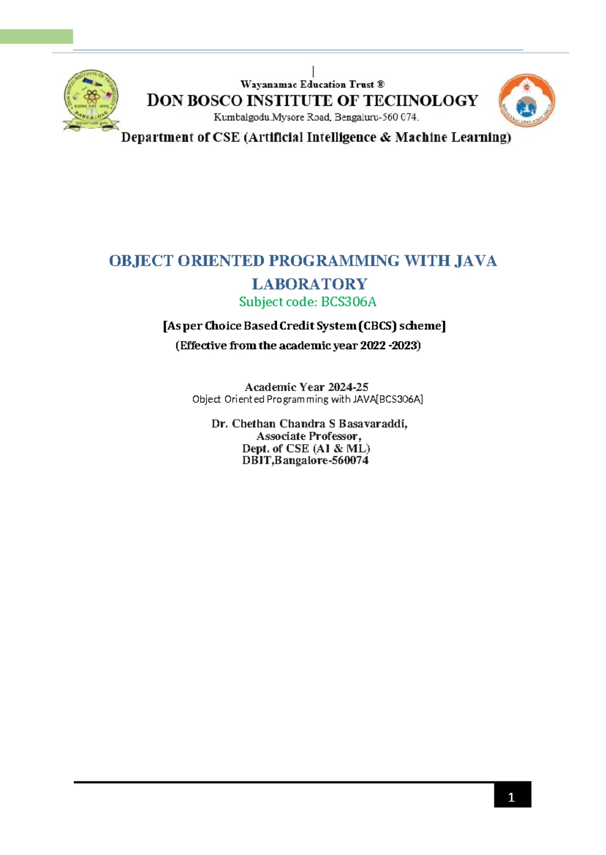 Oops with Java Mod QP solution @vtunetwork - Java solution BCS306A ...