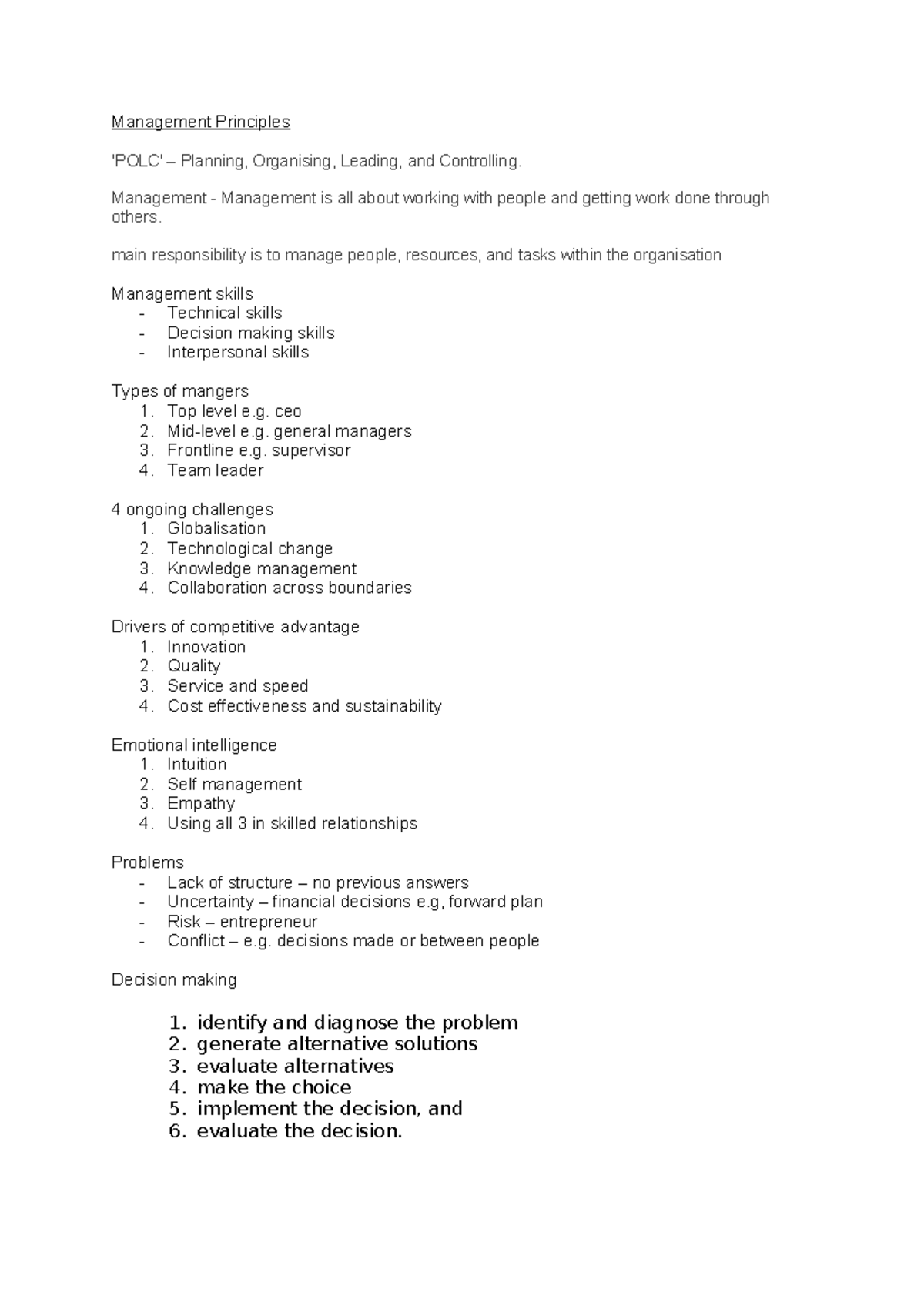Management Principles: Key Concepts and Skills for Effective Leadership ...