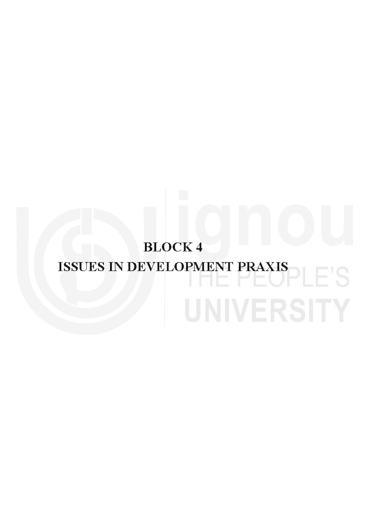 Block-4: Summary of Issues in Development and Migration - Studocu