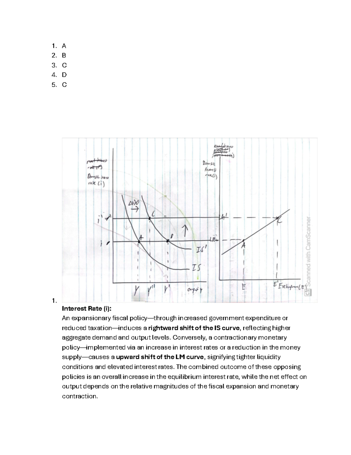 Eco 101 - Tutorial 6 Answers on Fiscal & Monetary Policies - Studocu