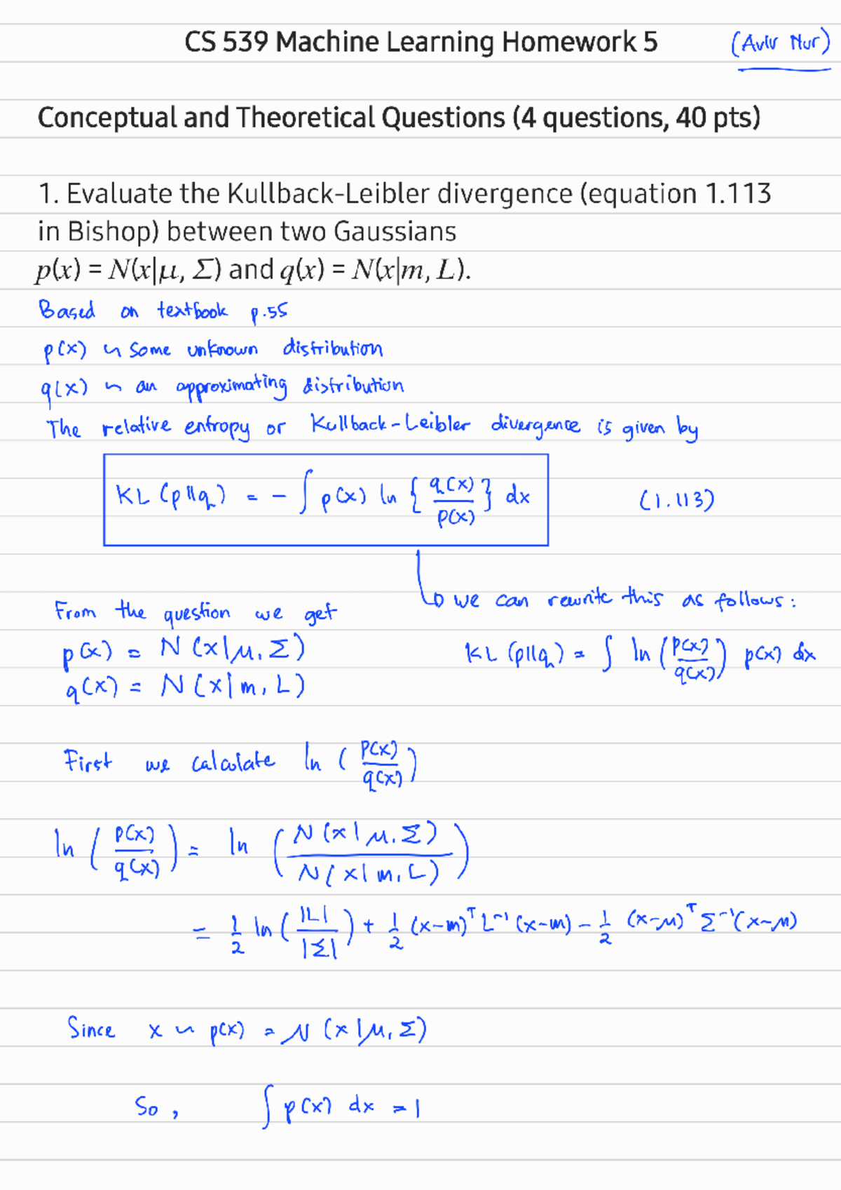 CS 539 Machine Learning Homework 5 Answers - April 9, 2023 1 ...